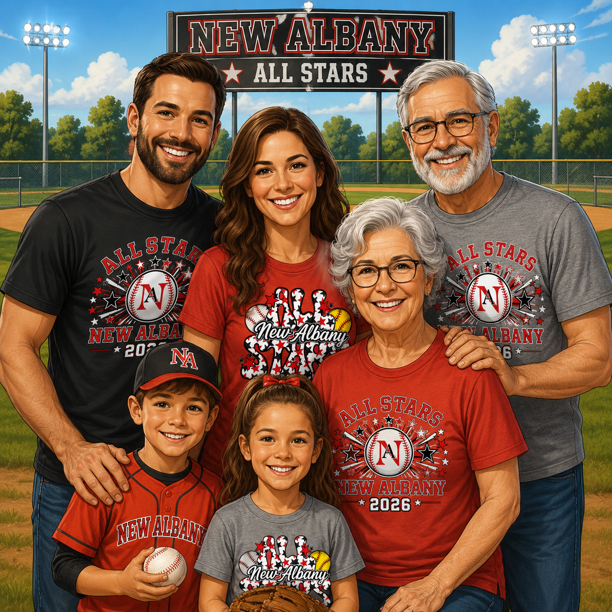New Albany Little League All Stars Powered by Baseball Mom Creations