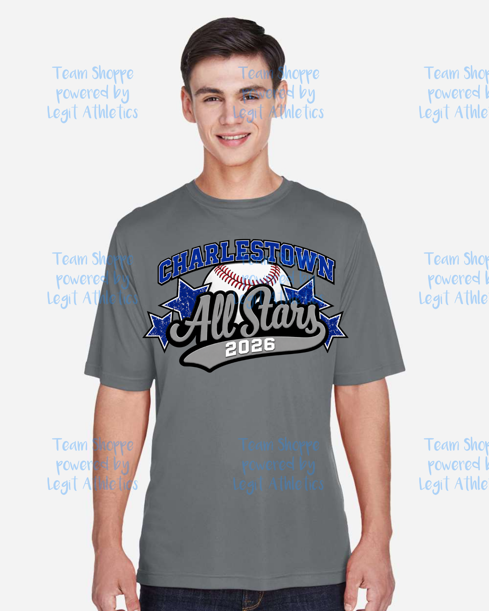 Adult or Youth Drifit Tshirt Charlestown LL Baseball
