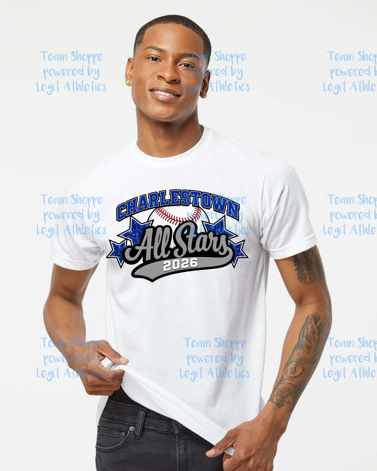 Adult or Youth Drifit Tshirt Charlestown LL Baseball