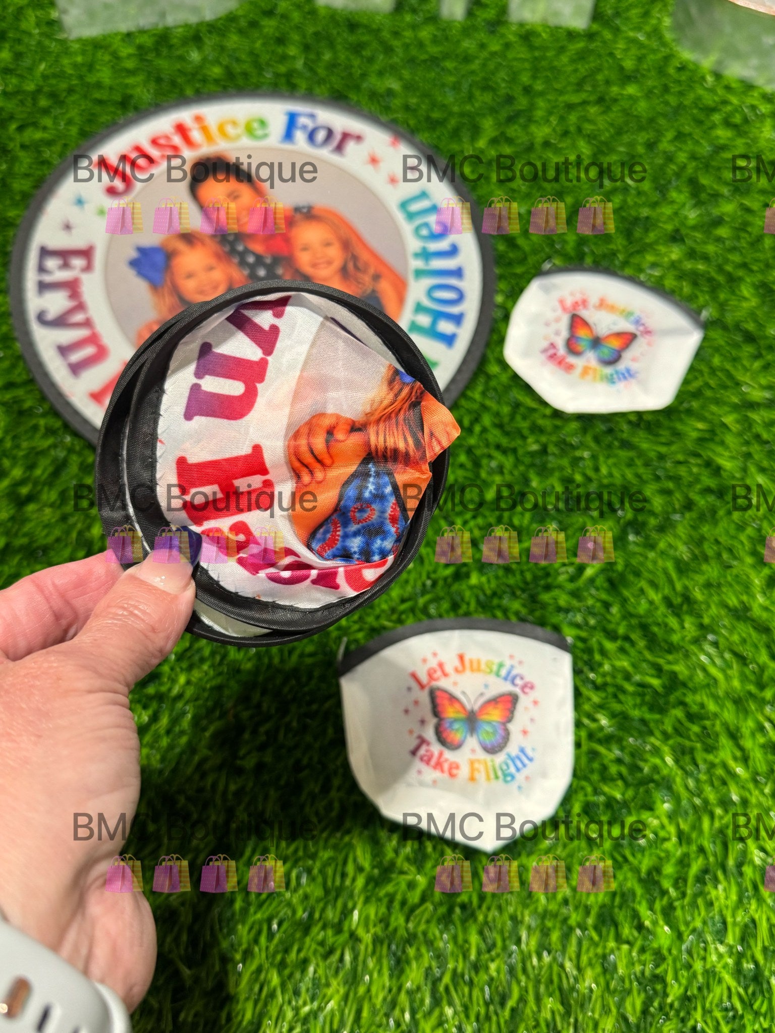 Foldable Pocket Fan ~ Justice for Eryn, Haisley, Raegan and Holten