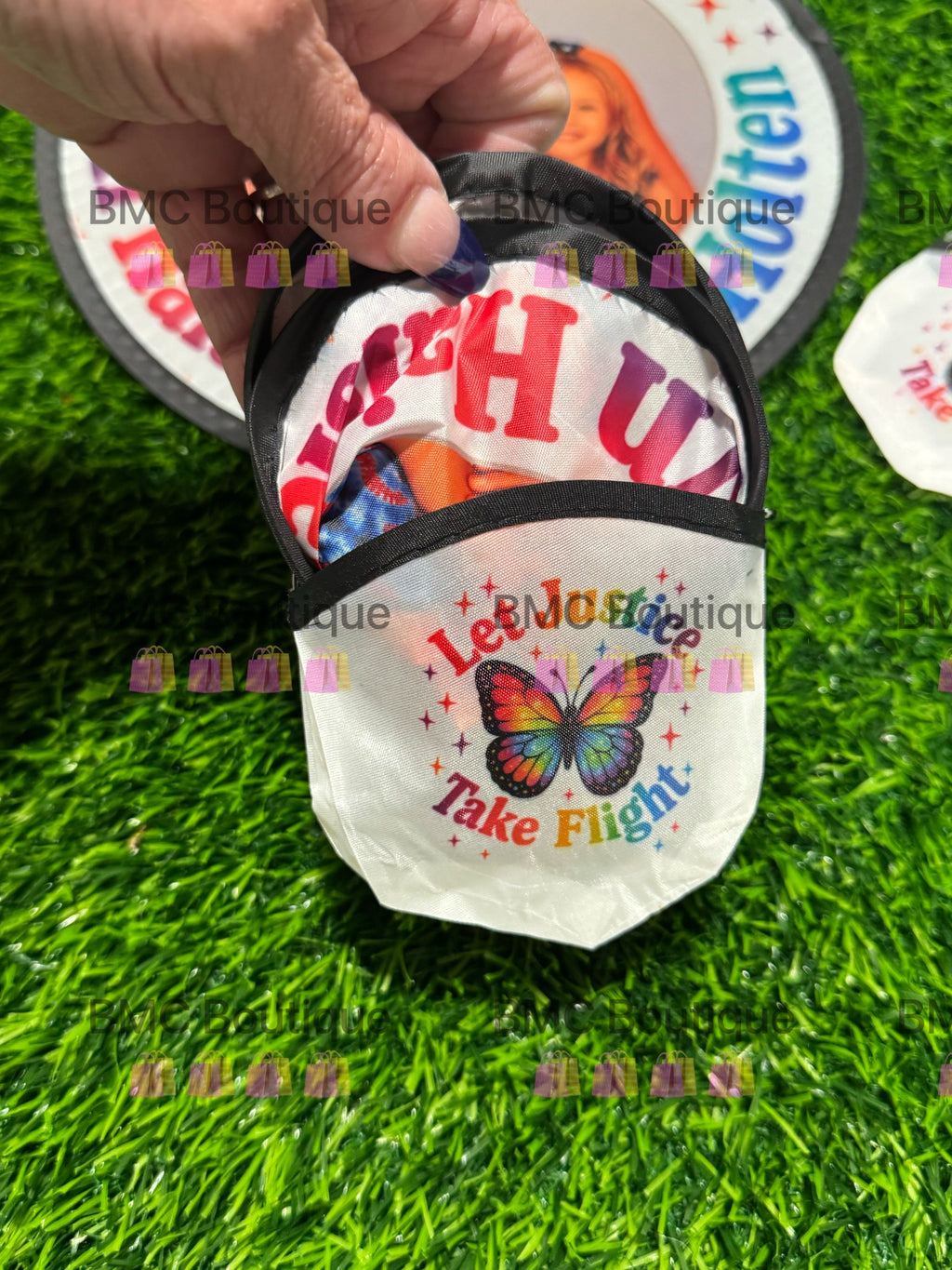 Foldable Pocket Fan ~ Justice for Eryn, Haisley, Raegan and Holten