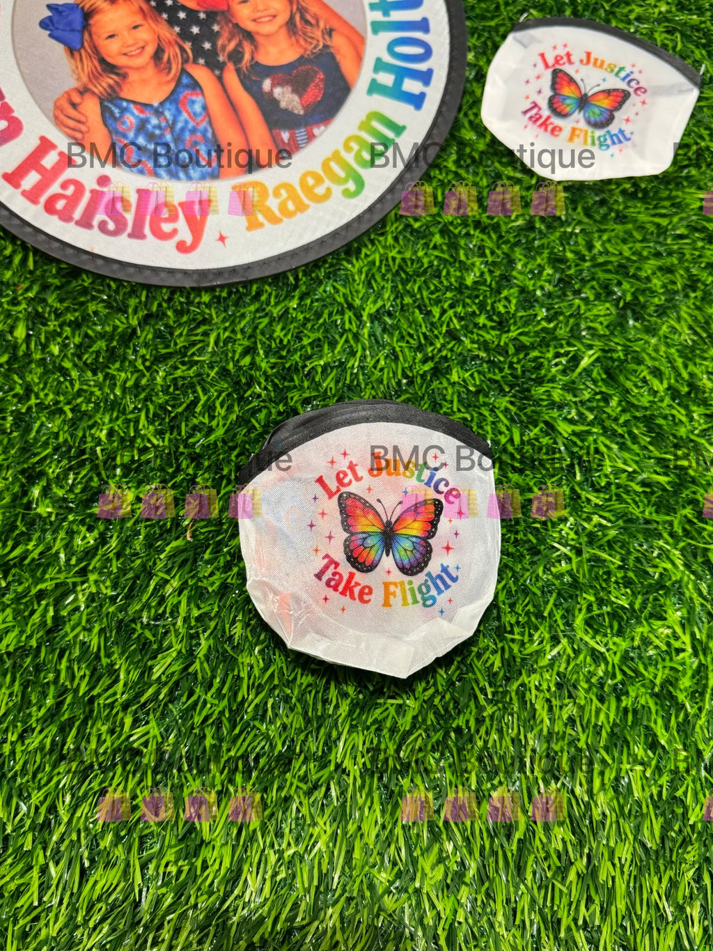 Foldable Pocket Fan ~ Justice for Eryn, Haisley, Raegan and Holten