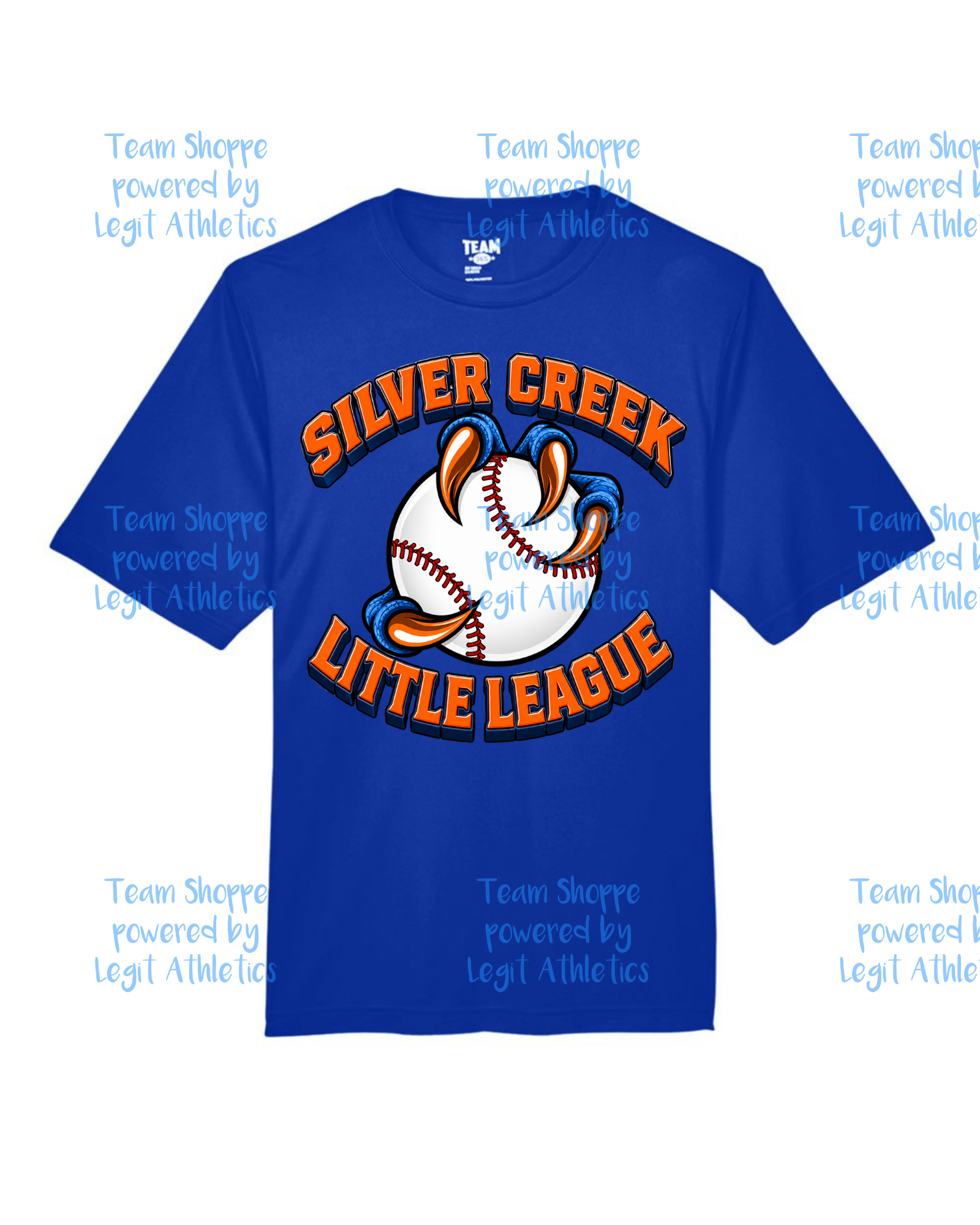 Adult or Youth Drifit Tshirt Silver Creek LL Baseball