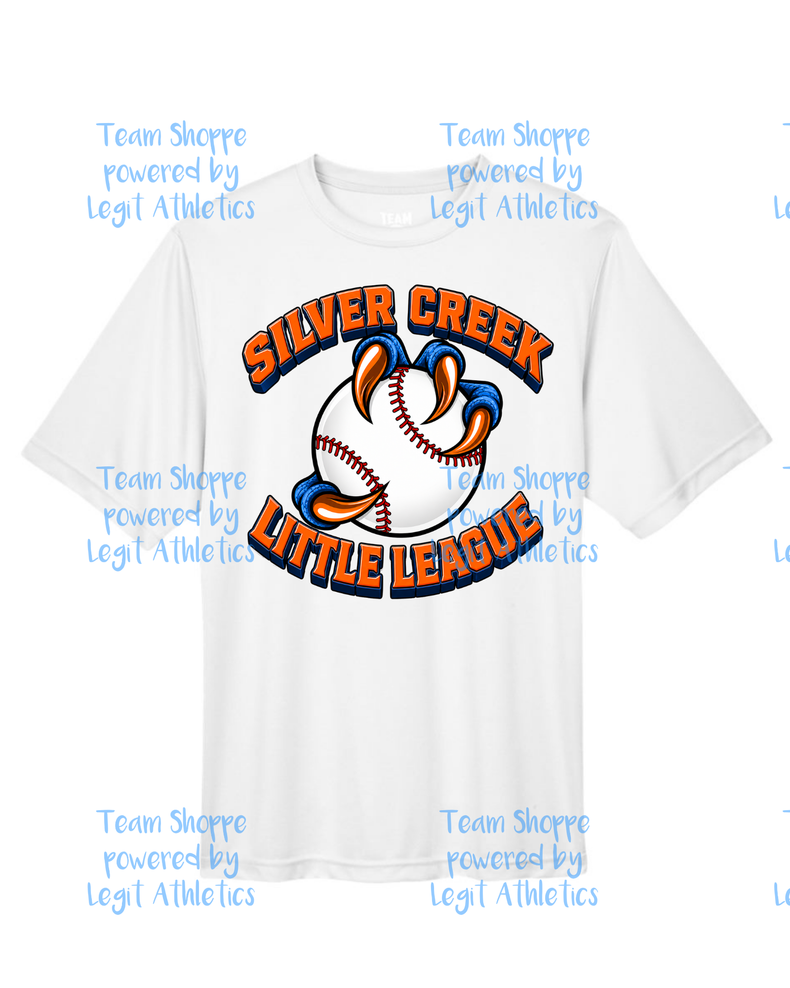Adult or Youth Drifit Tshirt Silver Creek LL Baseball