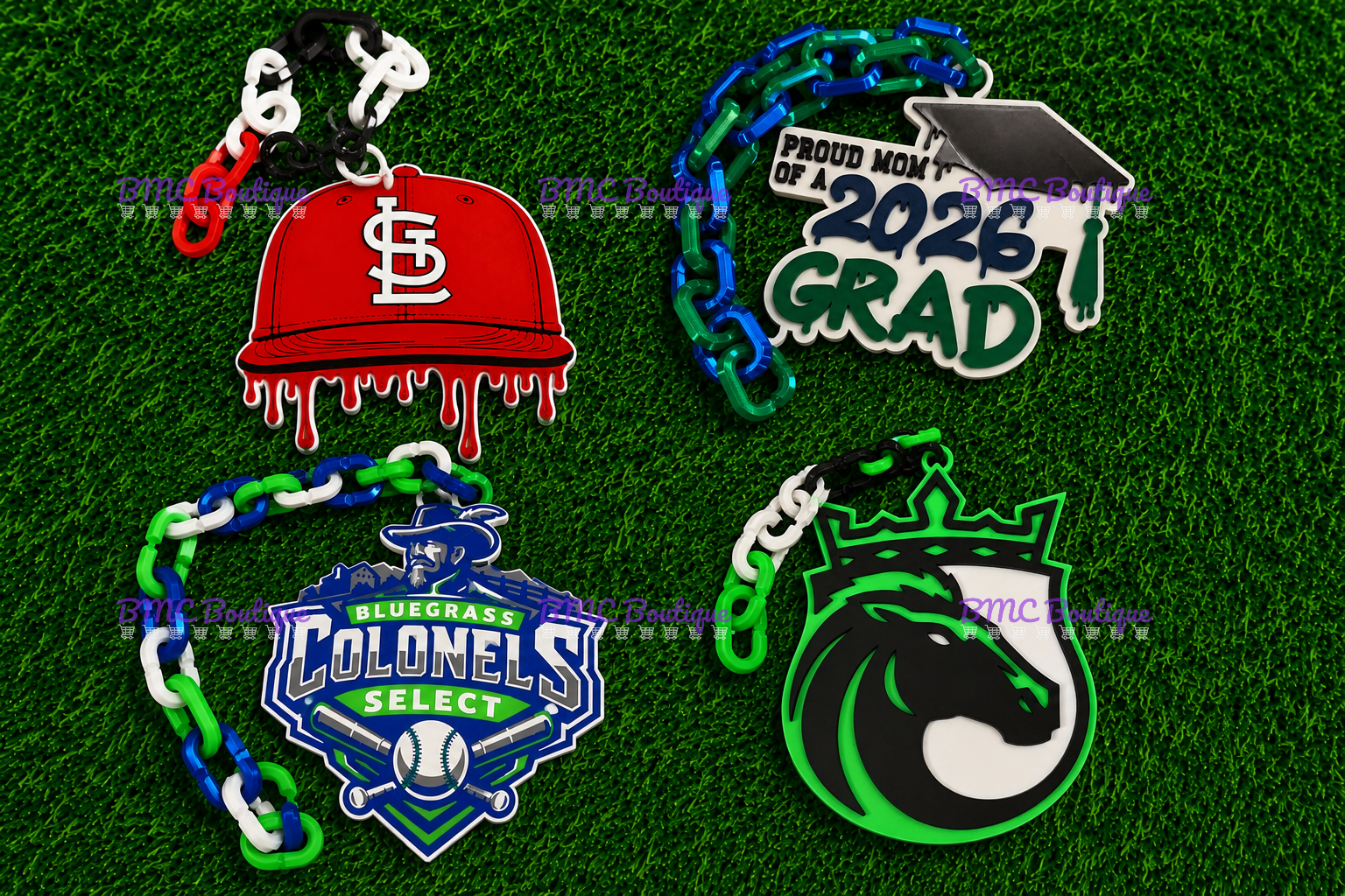 Team Rally Chain with Customized Logo Pendant