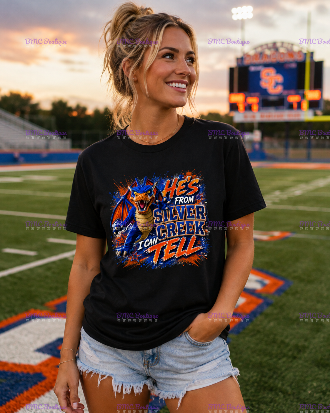 He's From Silver Creek I Can Tell Adult or Youth Unisex DTF Tshirt or Hoodie