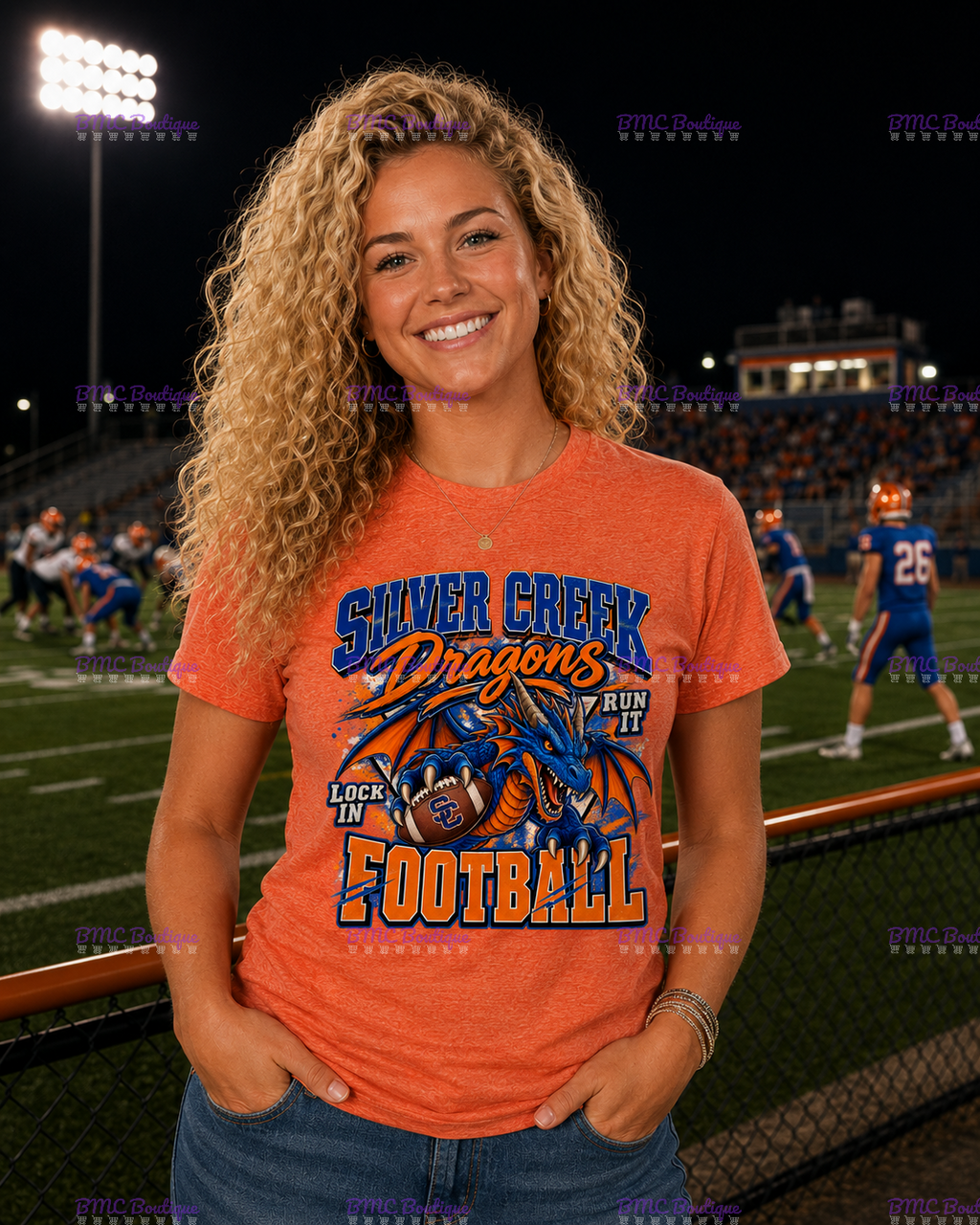 Dragons Football Adult or Youth Unisex DTF Tshirt or Hoodie