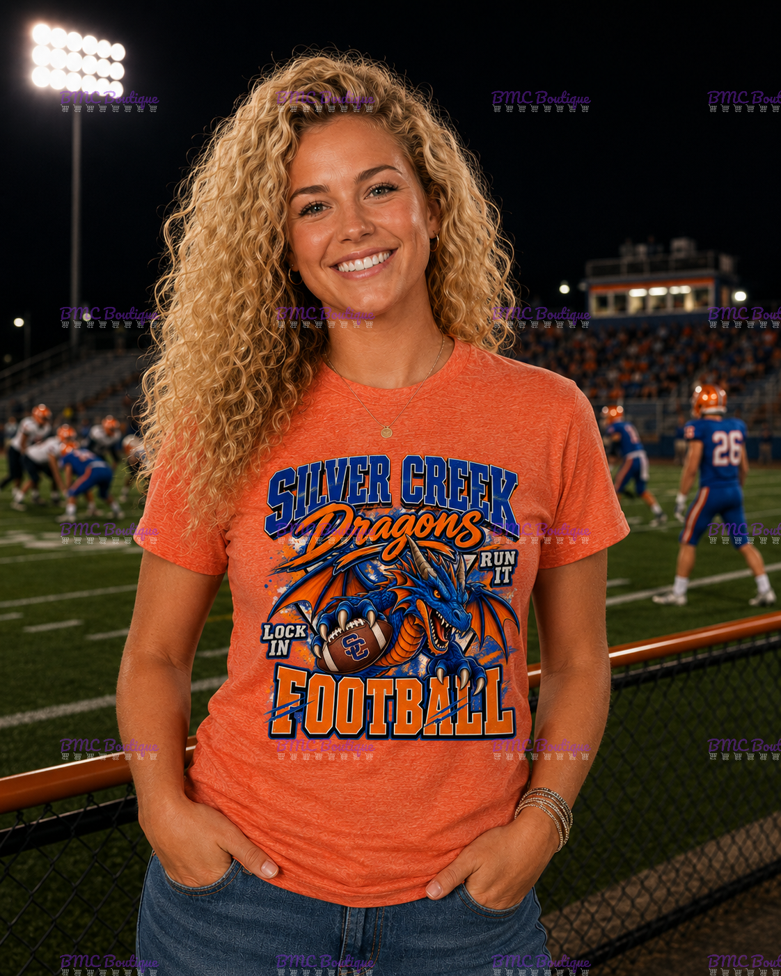 Dragons Football Adult or Youth Unisex DTF Tshirt or Hoodie