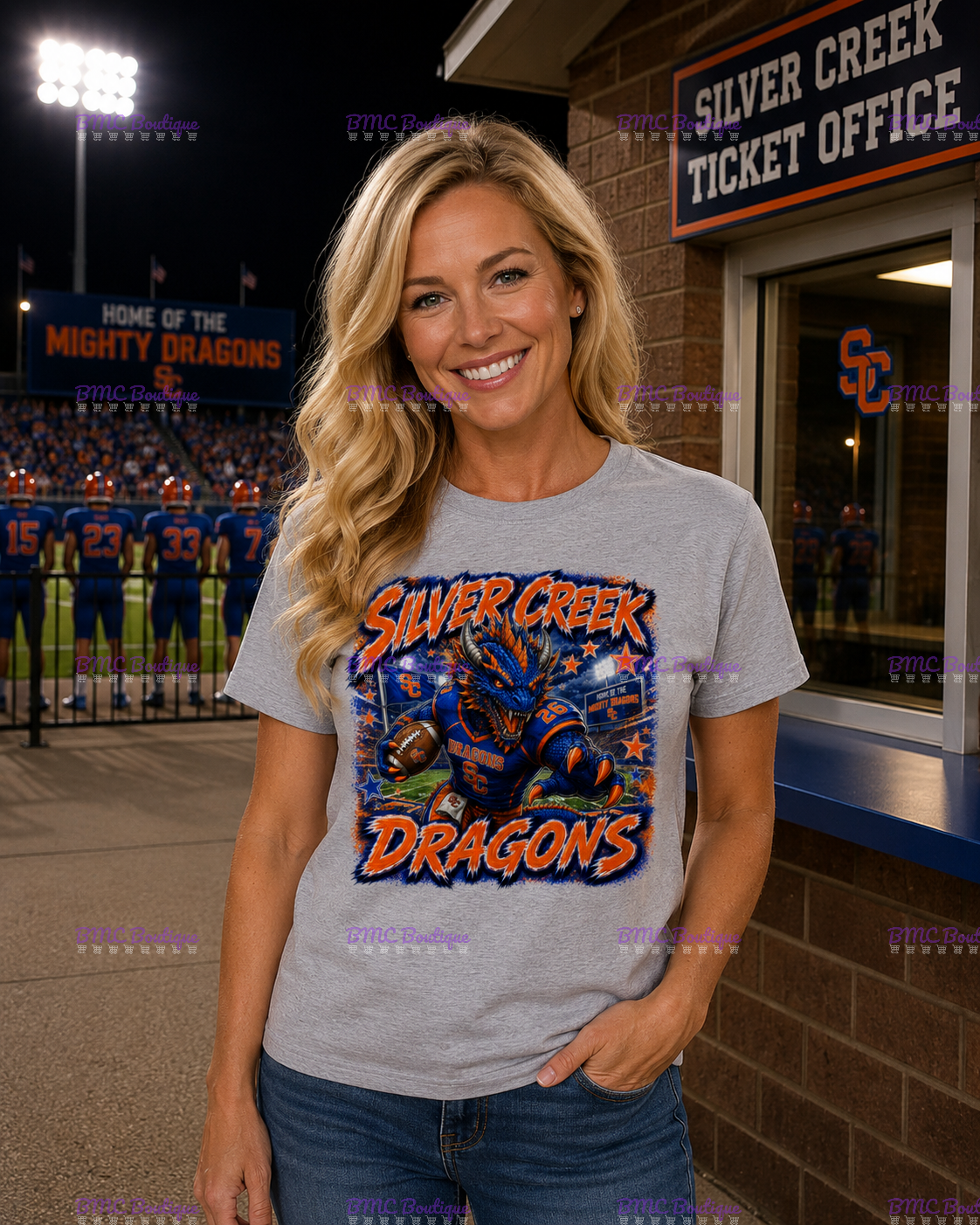 Dragon Graffiti Football Adult or Youth Unisex DTF Tshirt or Hoodie