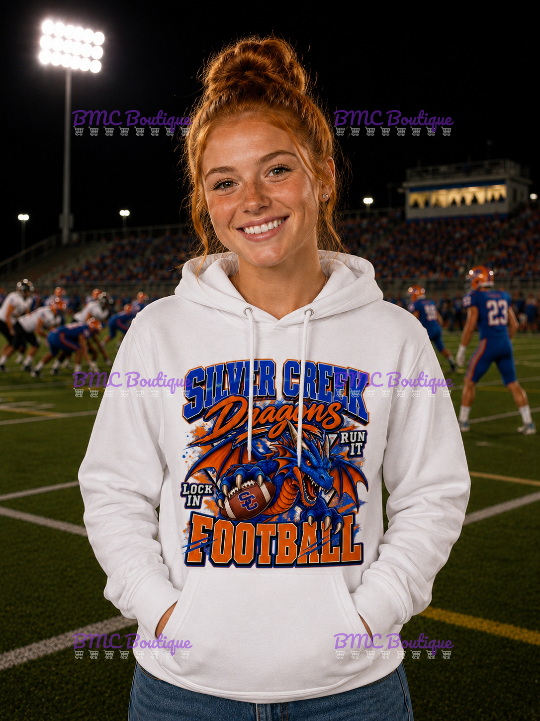 Dragons Football Adult or Youth Unisex DTF Tshirt or Hoodie