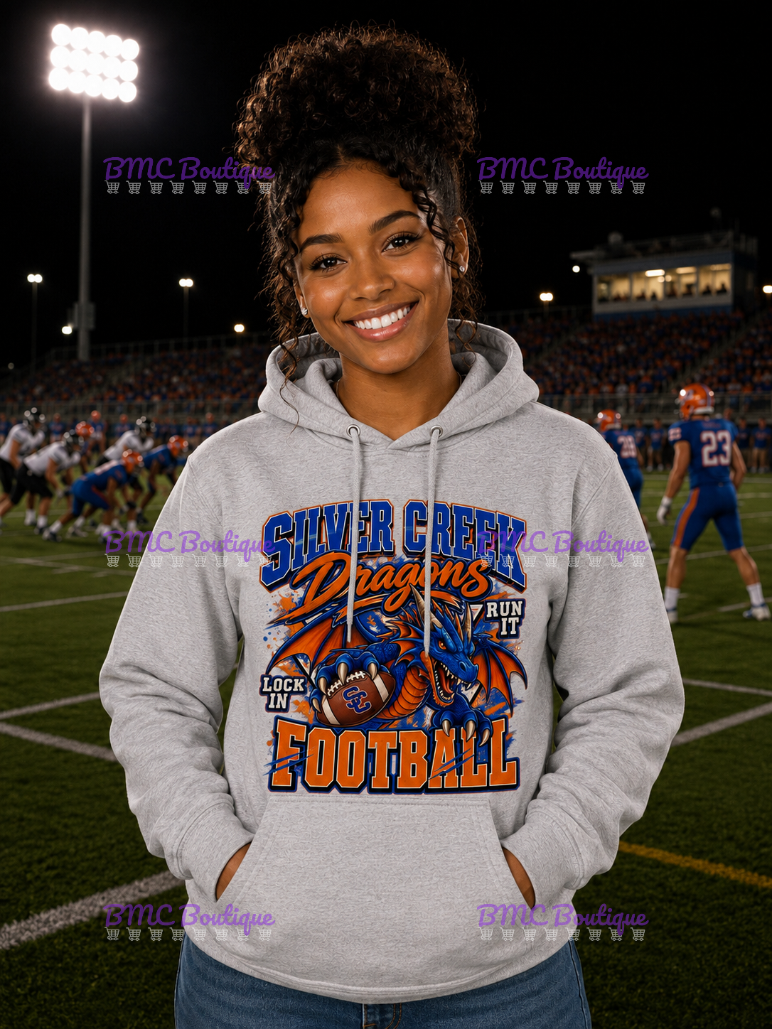 Dragons Football Adult or Youth Unisex DTF Tshirt or Hoodie