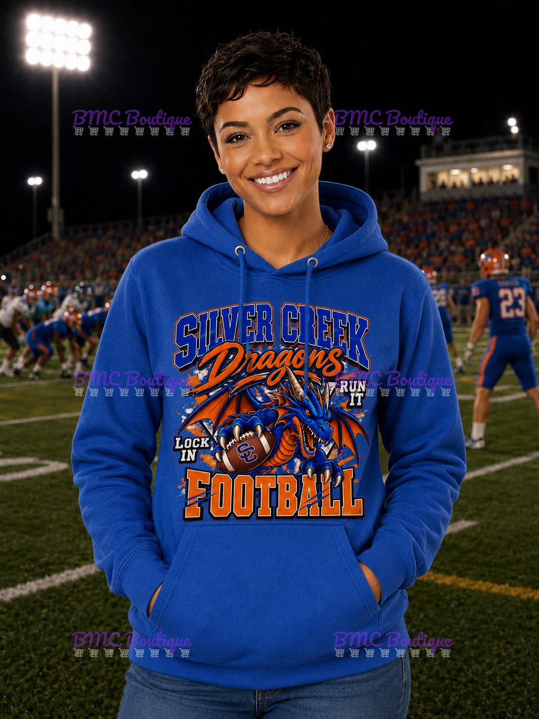 Dragons Football Adult or Youth Unisex DTF Tshirt or Hoodie