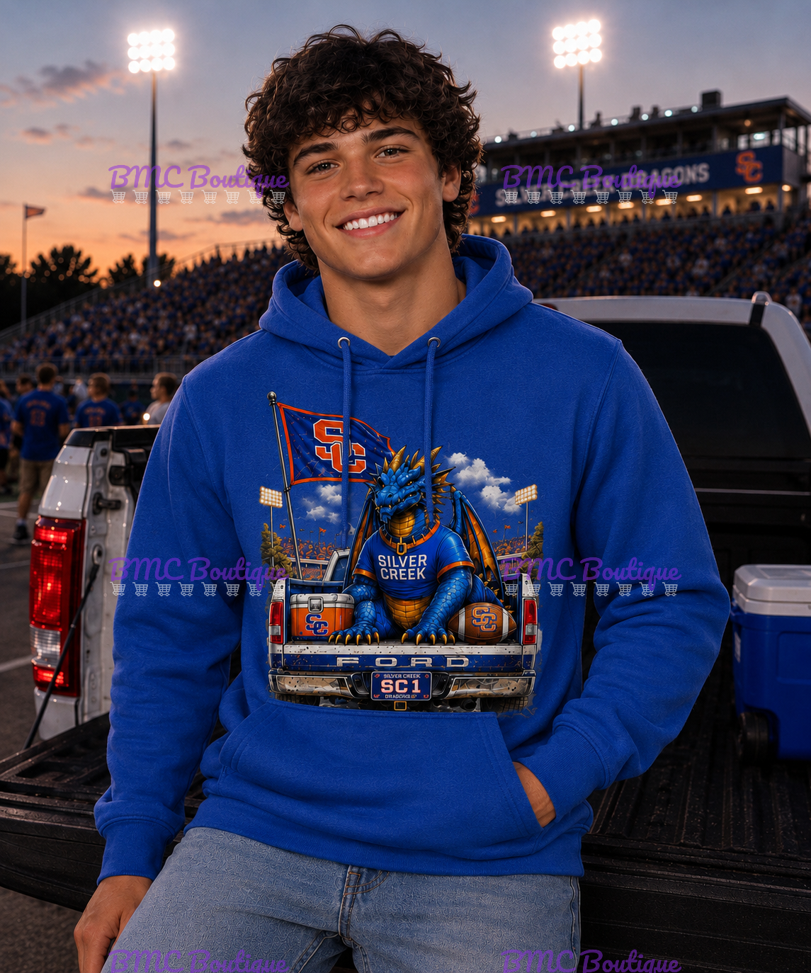 Dragons Friday Night Lights Adult or Youth Unisex DTF Tshirt or Hoodie