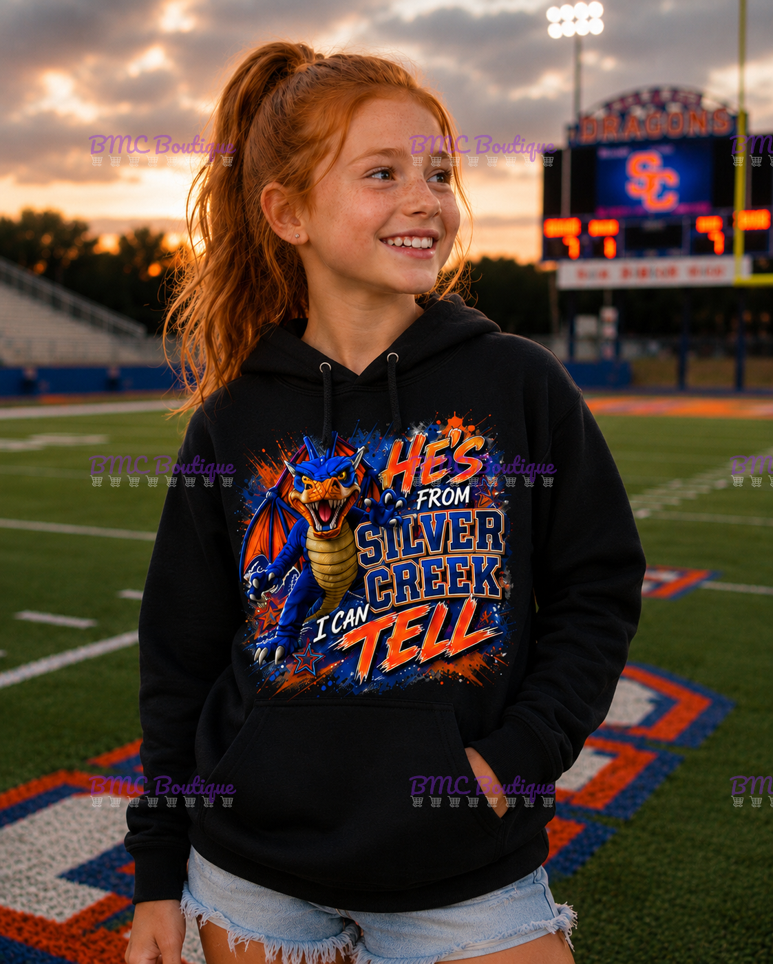 He's From Silver Creek I Can Tell Adult or Youth Unisex DTF Tshirt or Hoodie