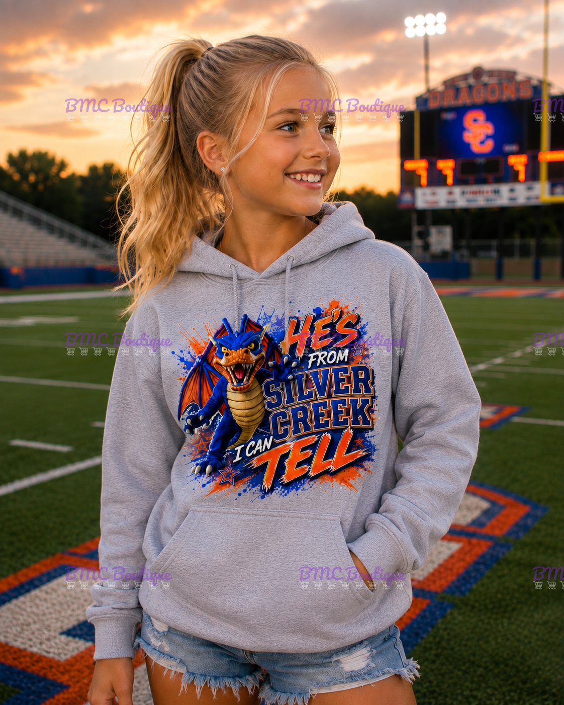 He's From Silver Creek I Can Tell Adult or Youth Unisex DTF Tshirt or Hoodie