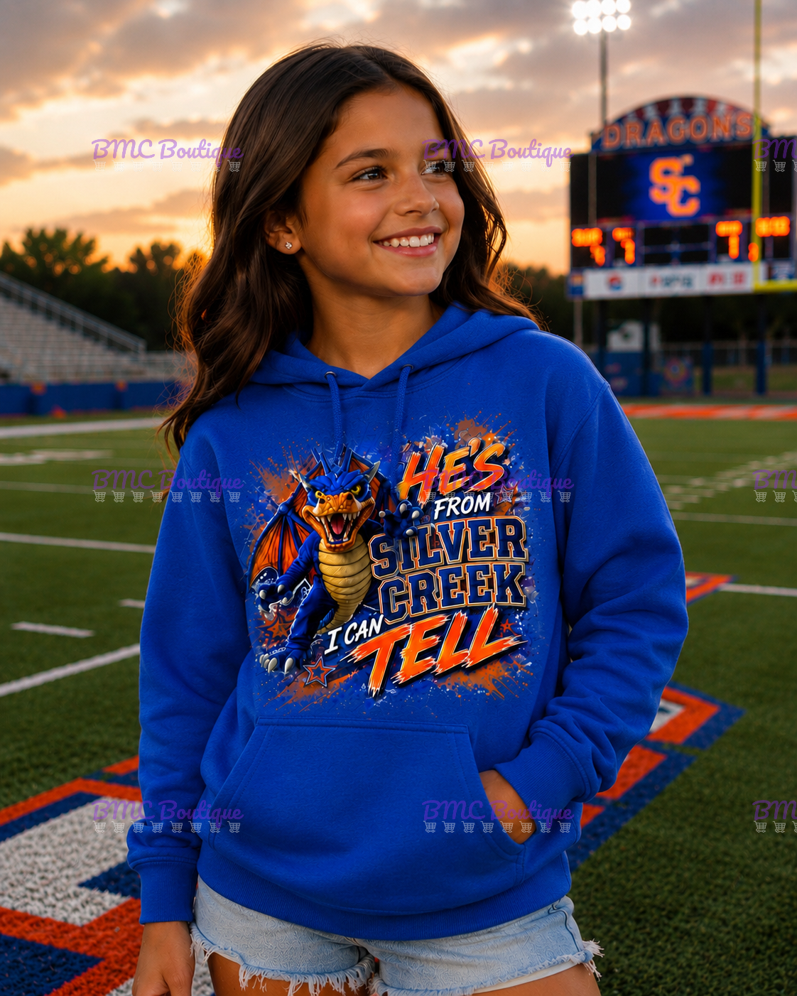 He's From Silver Creek I Can Tell Adult or Youth Unisex DTF Tshirt or Hoodie