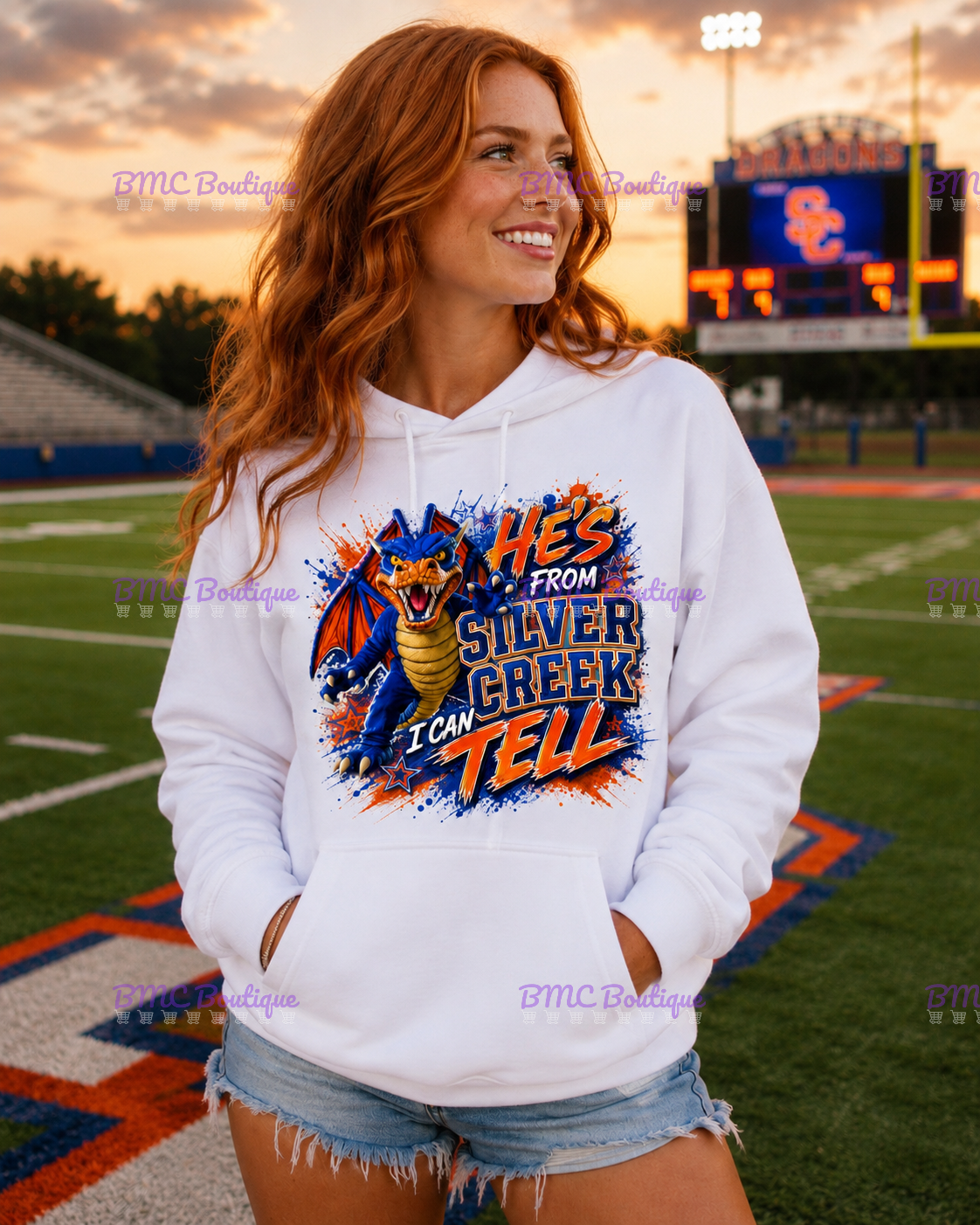 He's From Silver Creek I Can Tell Adult or Youth Unisex DTF Tshirt or Hoodie