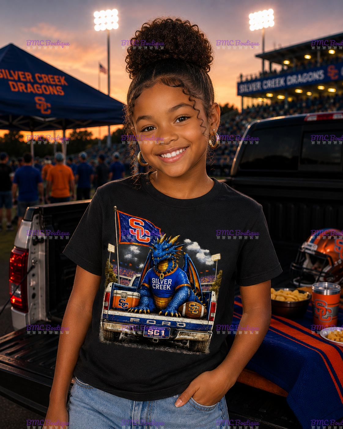 Dragons Friday Night Lights Adult or Youth Unisex DTF Tshirt or Hoodie