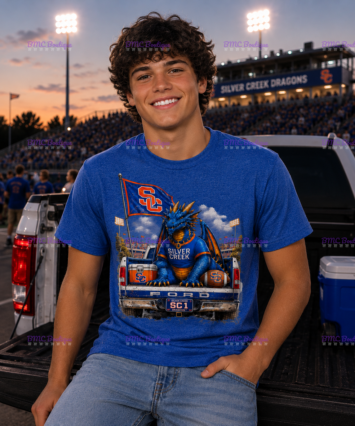 Dragons Friday Night Lights Adult or Youth Unisex DTF Tshirt or Hoodie
