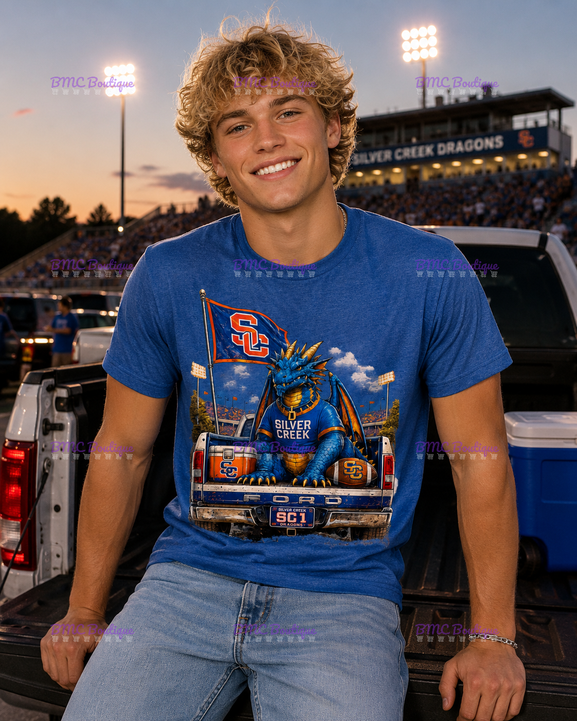 Dragons Friday Night Lights Adult or Youth Unisex DTF Tshirt or Hoodie