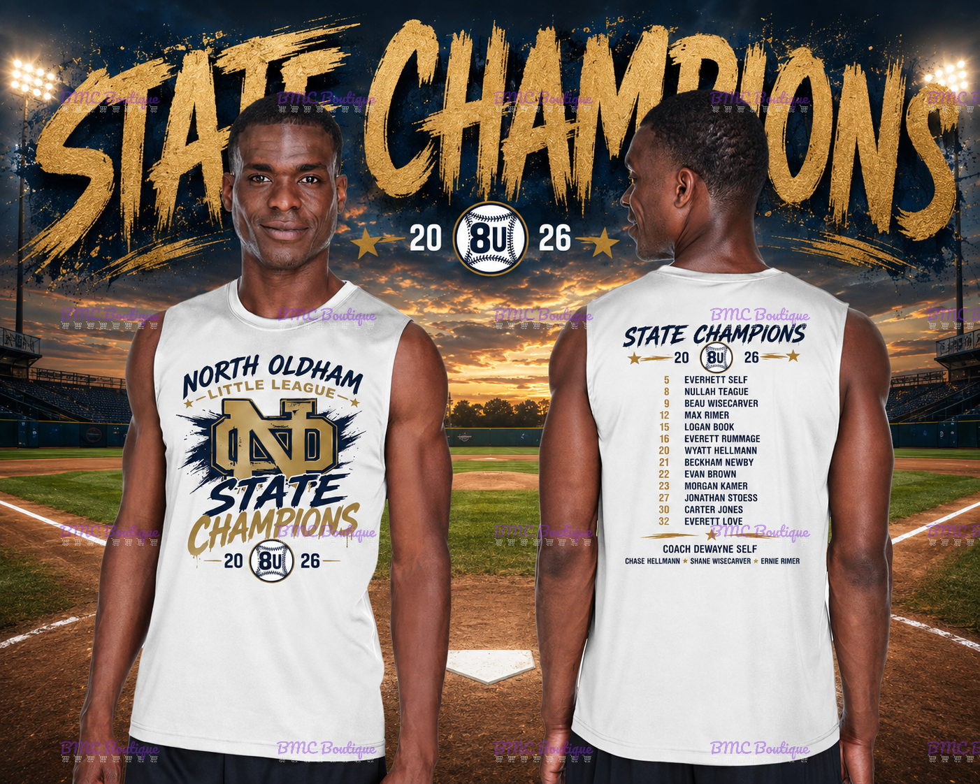 North Oldham Champs Adult Men's Team 365 Drifit Muscle Tank