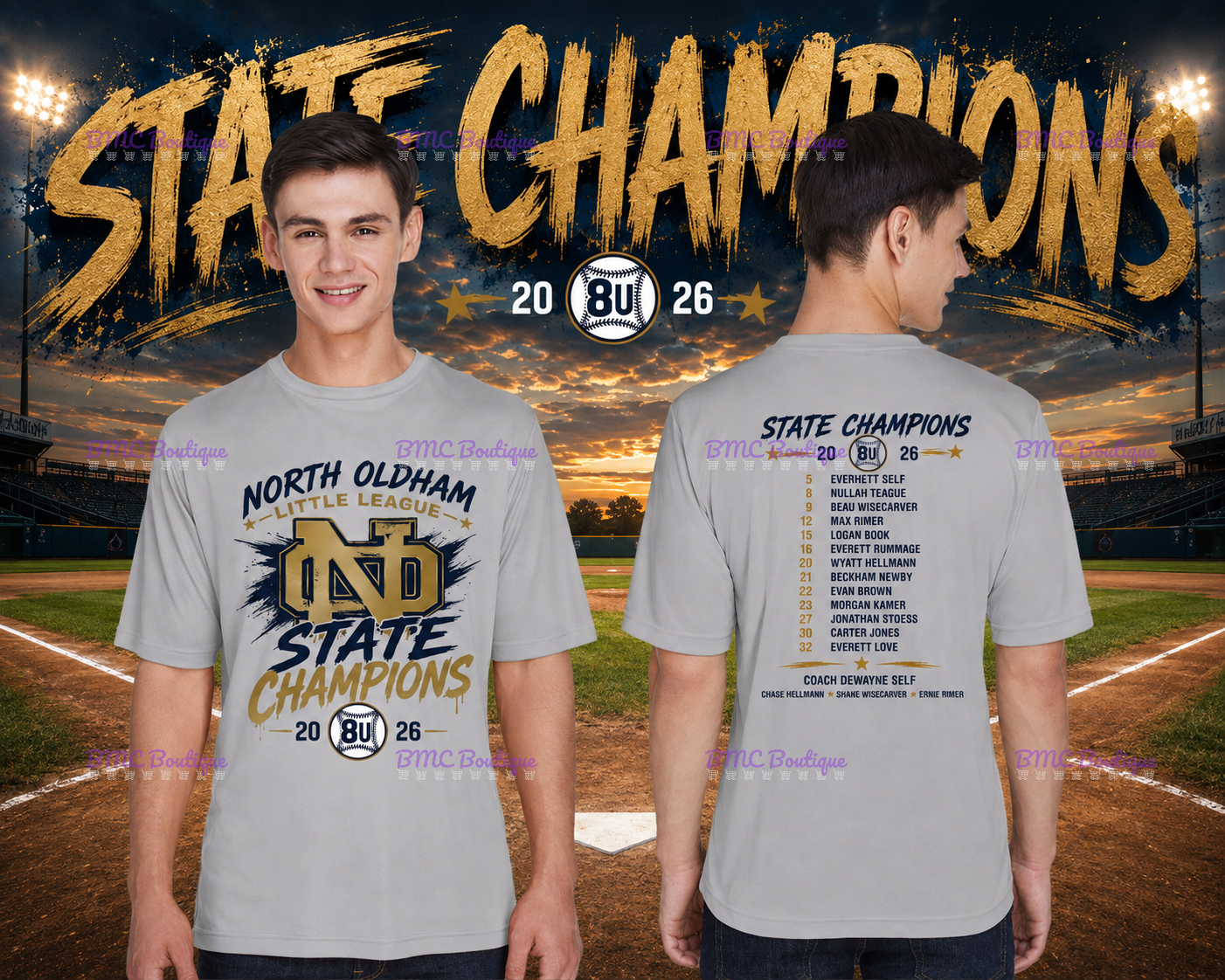 North Oldham Champs Adult or Youth Drifit Tshirt