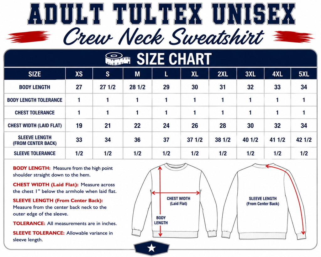 North Oldham Champs ADULT Unisex Tultex Crew Neck Sweatshirt