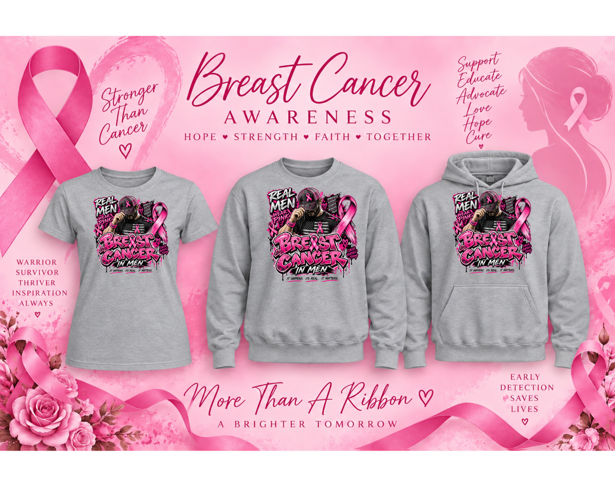 BMC EXCLUSIVE Breast Cancer Awareness Shirt ~ Real Men Wear Pink