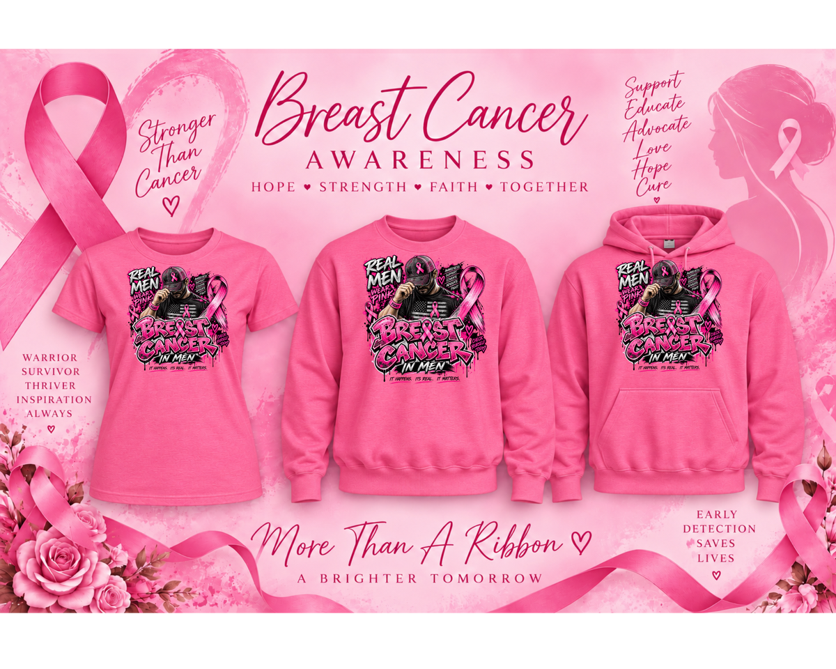 BMC EXCLUSIVE Breast Cancer Awareness Shirt ~ Real Men Wear Pink