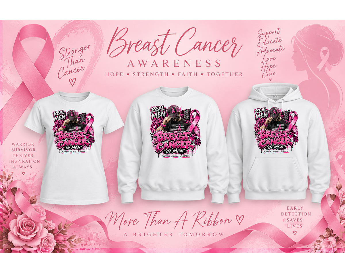 BMC EXCLUSIVE Breast Cancer Awareness Shirt ~ Real Men Wear Pink
