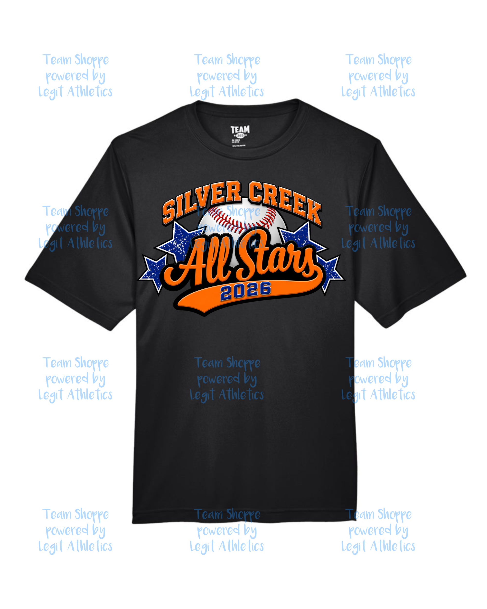 Adult or Youth Drifit Tshirt All Stars Baseball