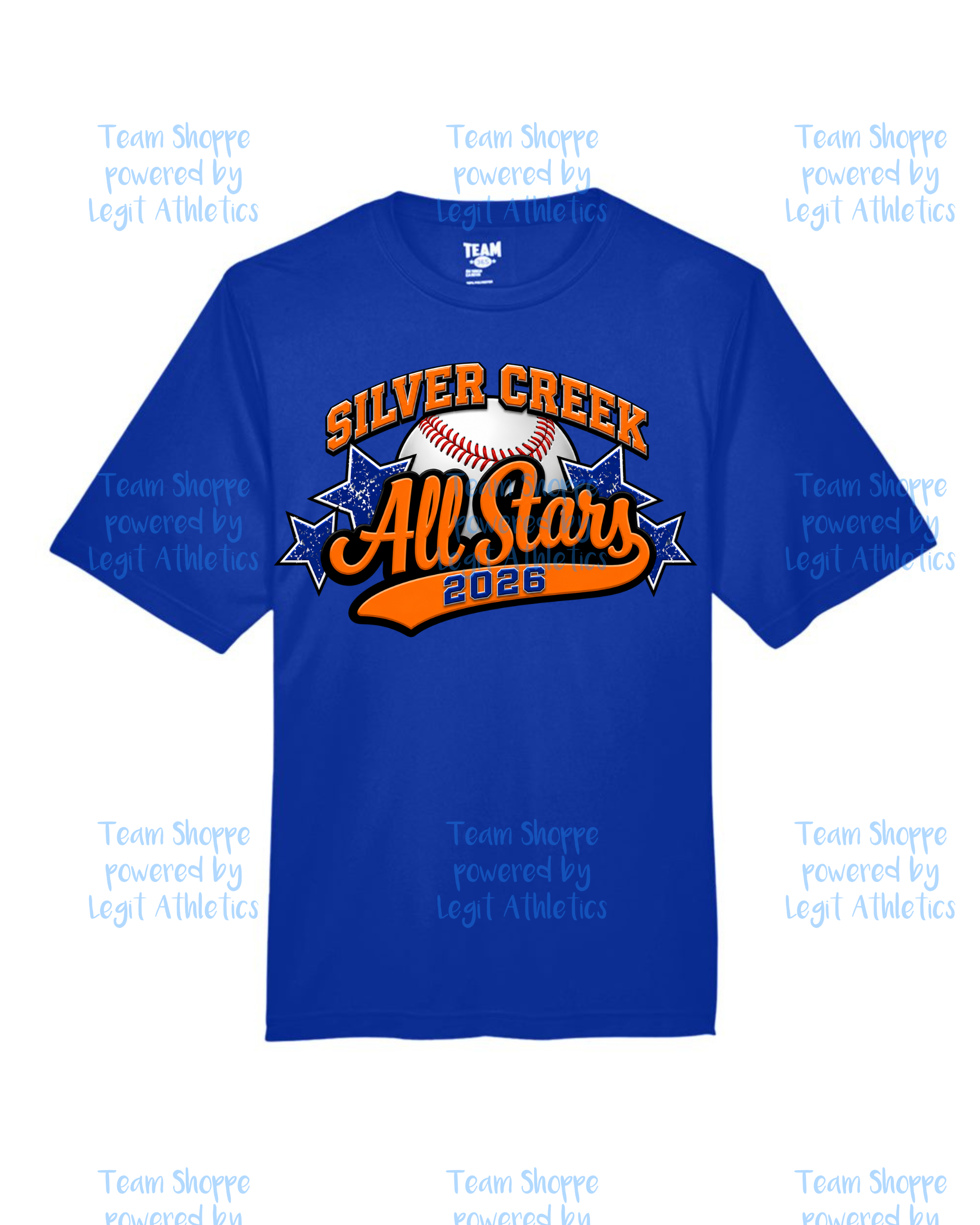 Adult or Youth Drifit Tshirt All Stars Baseball