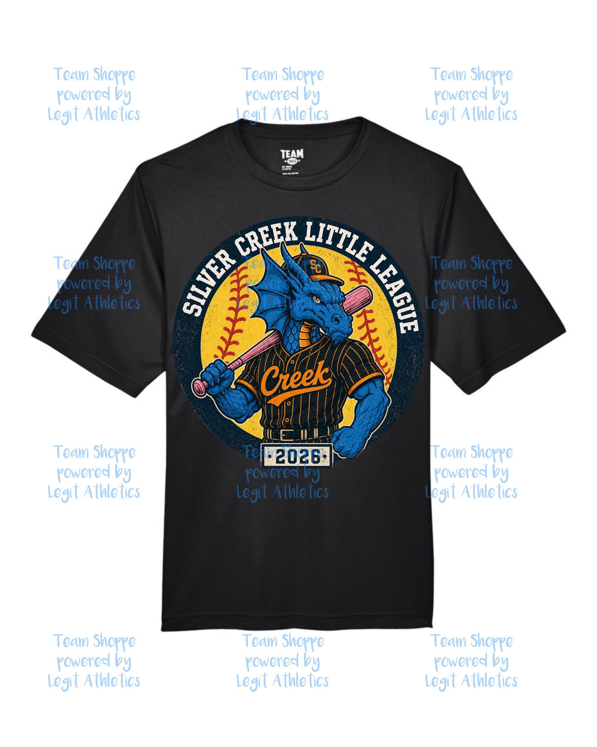Adult or Youth Drifit Tshirt Silver Creek LL Softball