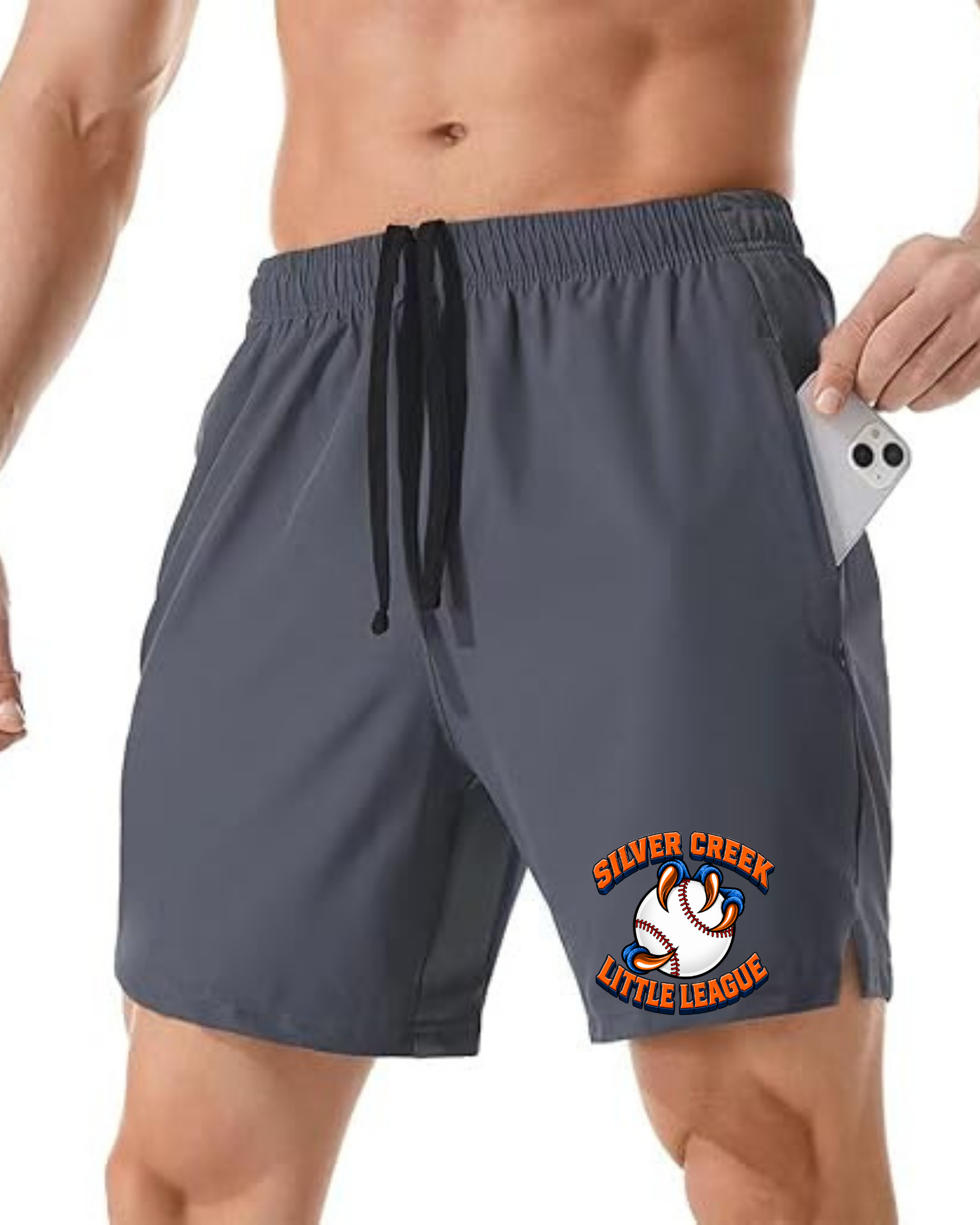 Men's 7" Athletic Running Shorts ~ Silver Creek LL Baseball