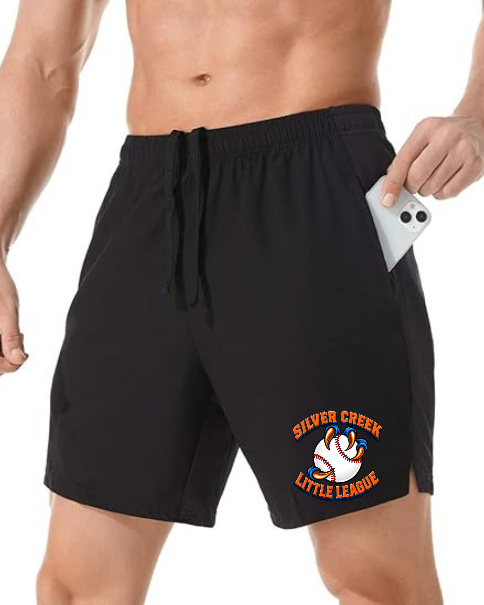 Men's 7" Athletic Running Shorts ~ Silver Creek LL Baseball