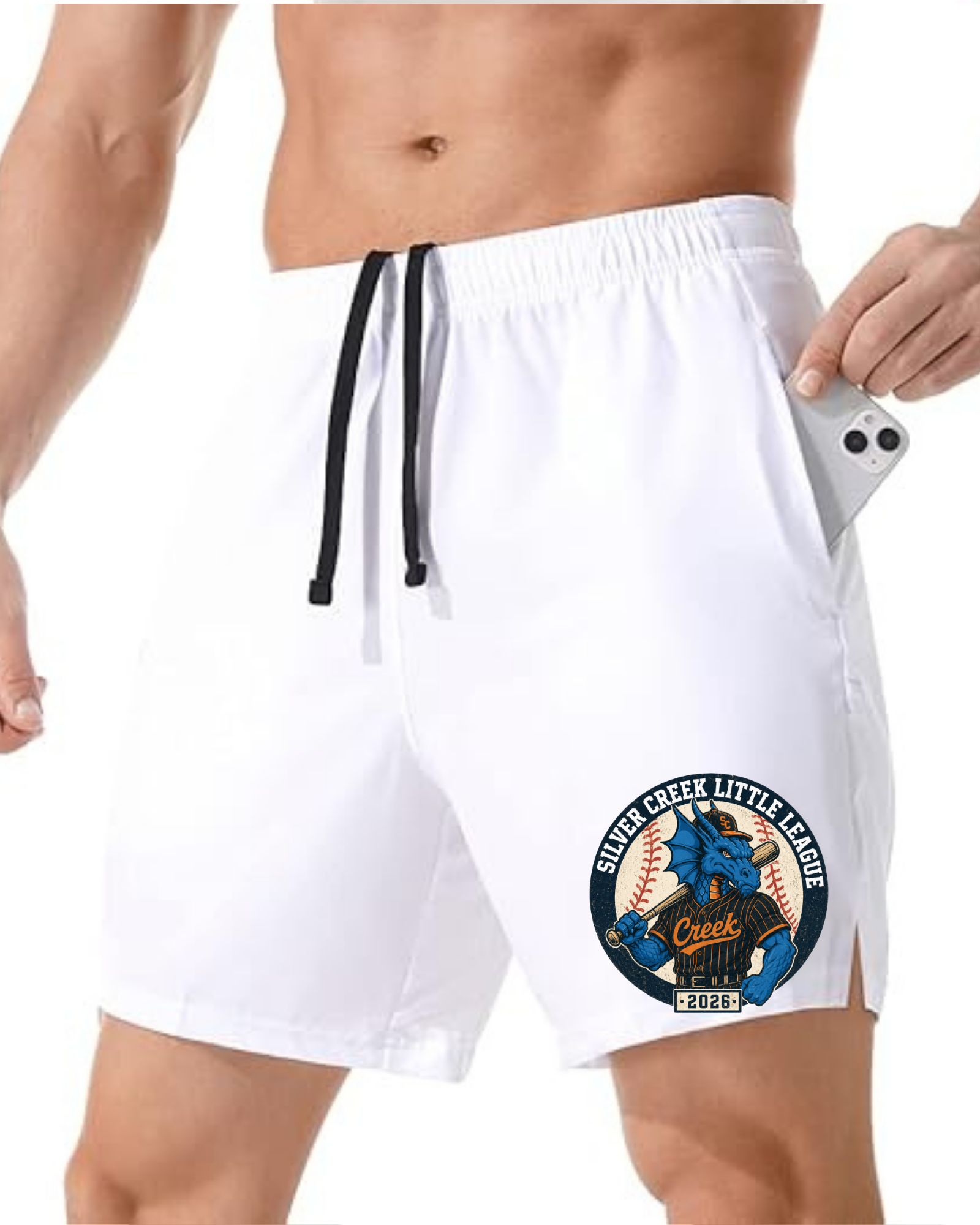 Men's 7" Athletic Running Shorts ~ Silver Creek LL Baseball