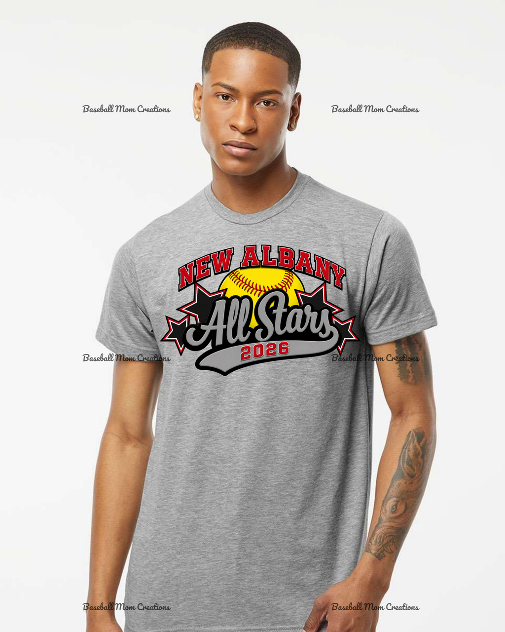 Adult or Youth Unisex Tshirt New Albany LL All Stars ~ Softball