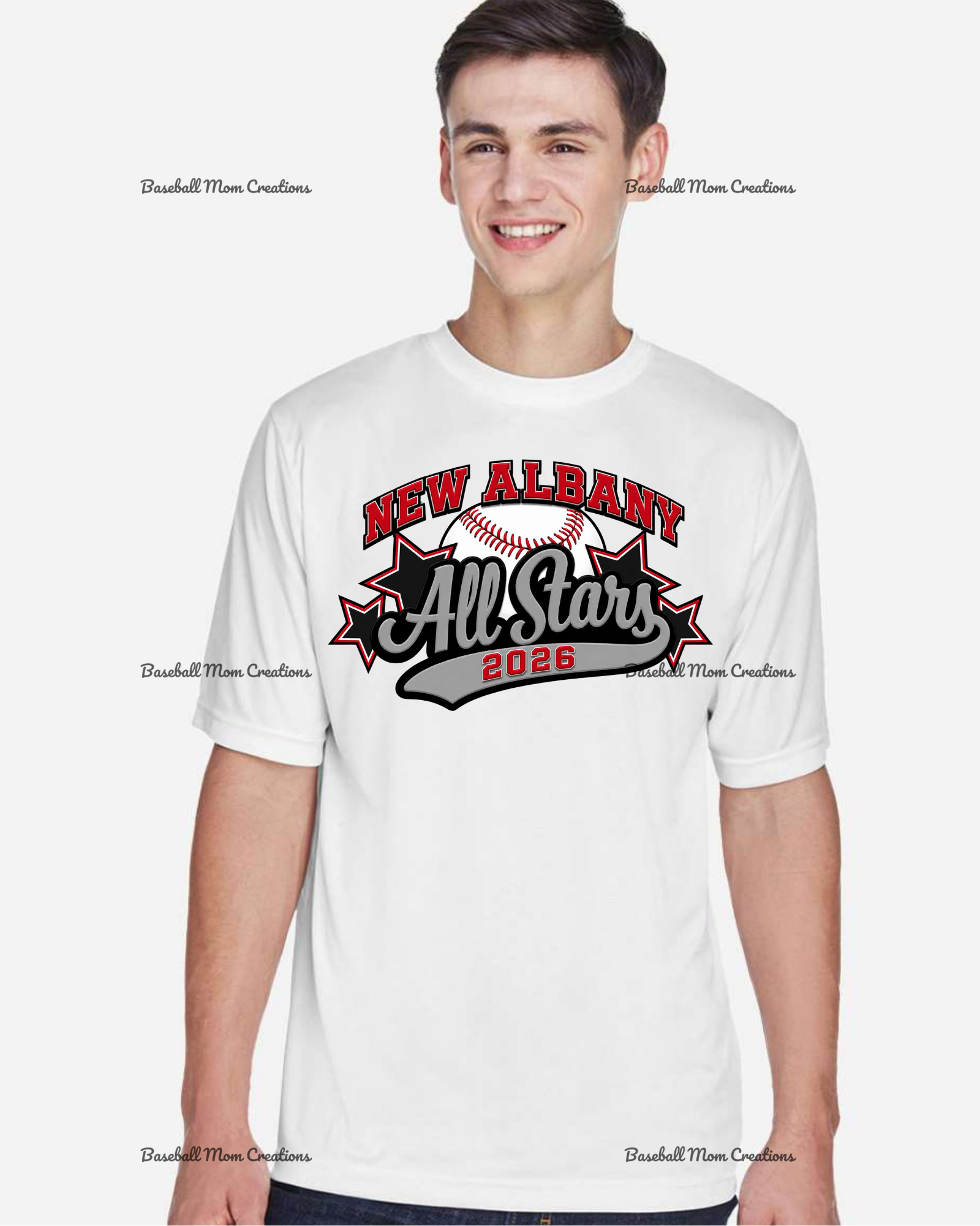 Adult or Youth Unisex Tshirt New Albany LL All Stars ~ Baseball