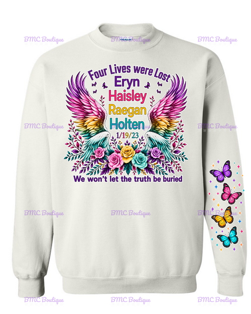 ADULT Four Lives Were Lost CREWNECK SWEATSHIRT DTF option