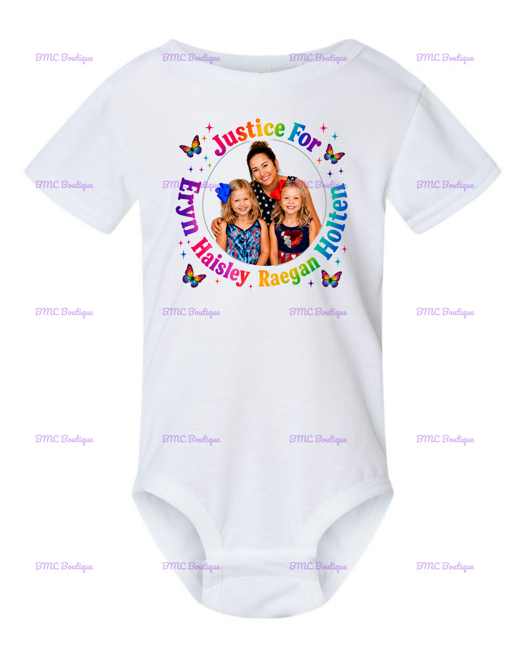 Justice for Eryn, Haisley, Raegan, Holten Tshirt SUBLIMATION option ~ INFANT, TODDLER, YOUTH