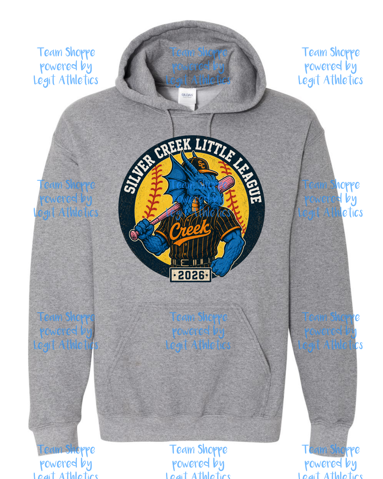 Adult or Youth Silver Creek Hoodie~Softball