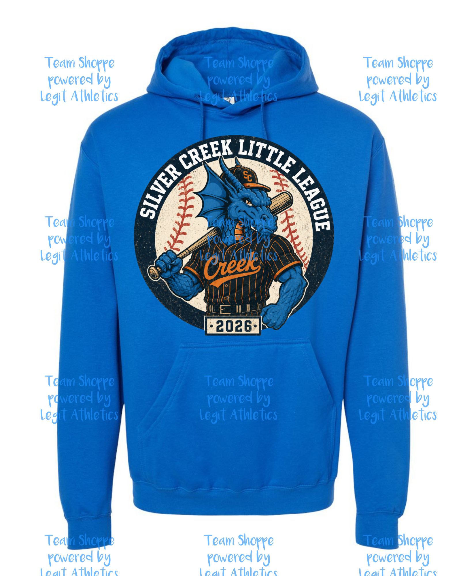 Adult or Youth Silver Creek Hoodie ~ Baseball