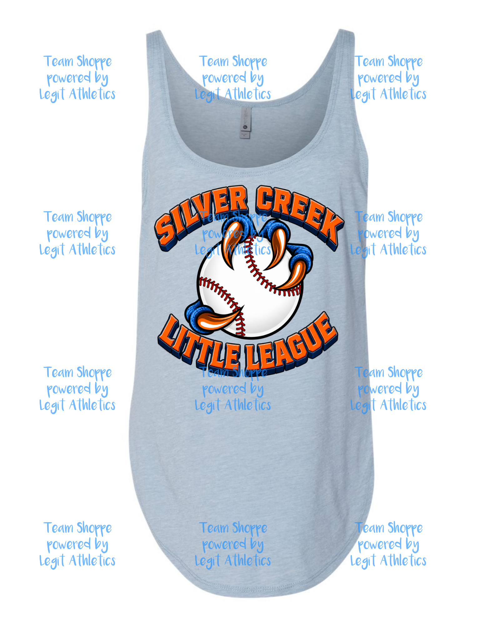Women's Next Level Festival Tank Silver Creek LL Baseball