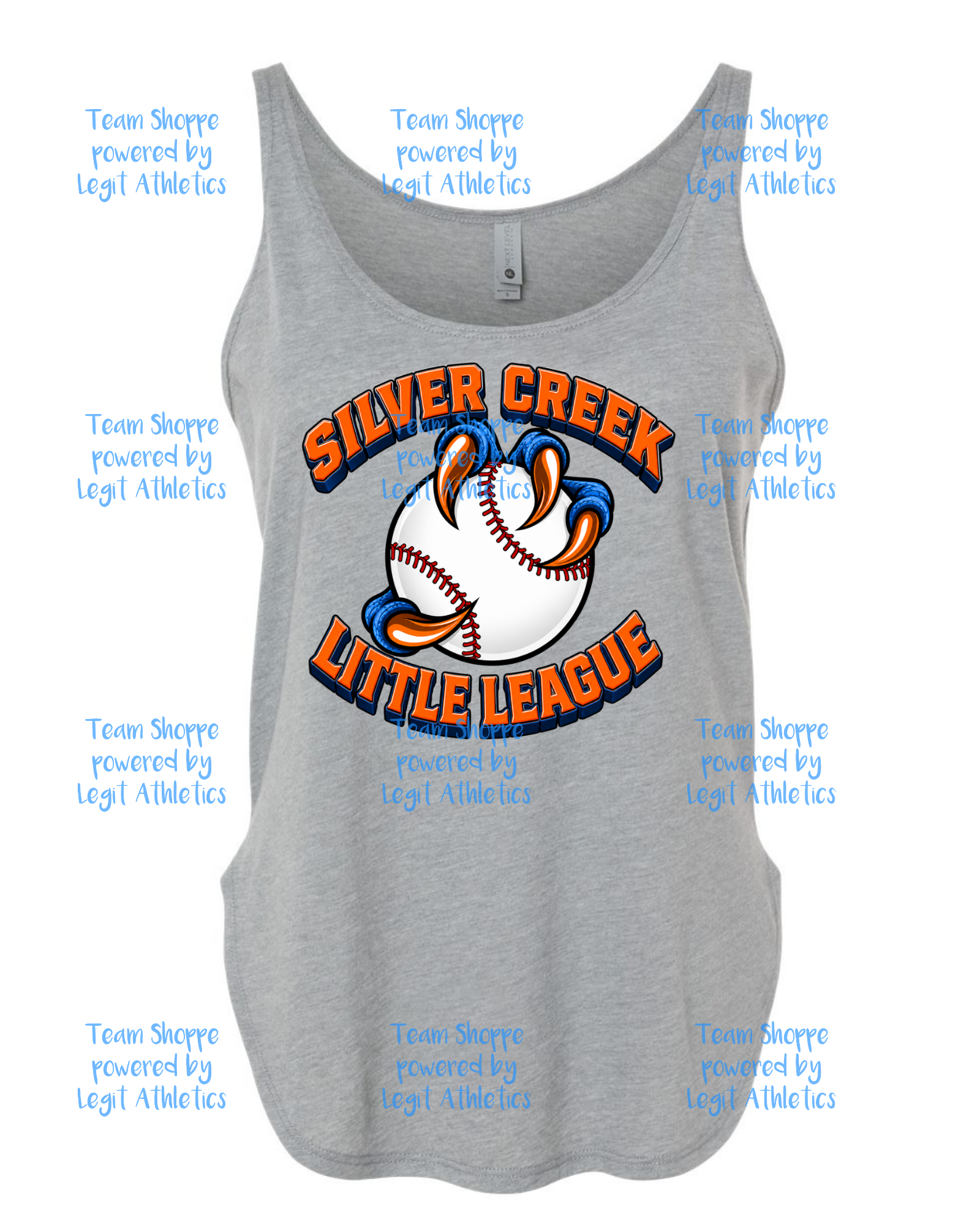 Women's Next Level Festival Tank Silver Creek LL Baseball