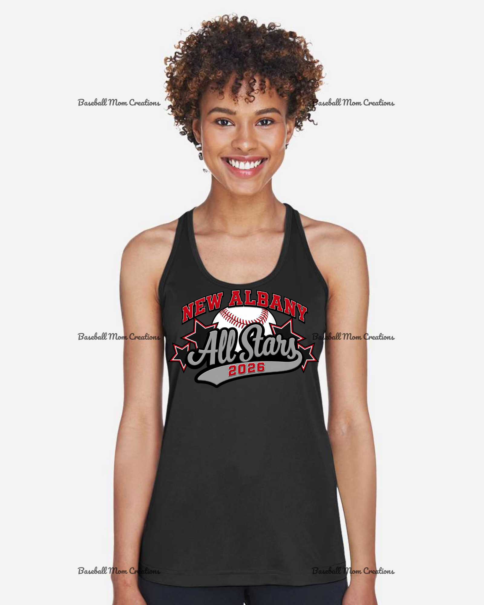 Women's Drifit Tank ~ New Albany LL All Stars Baseball
