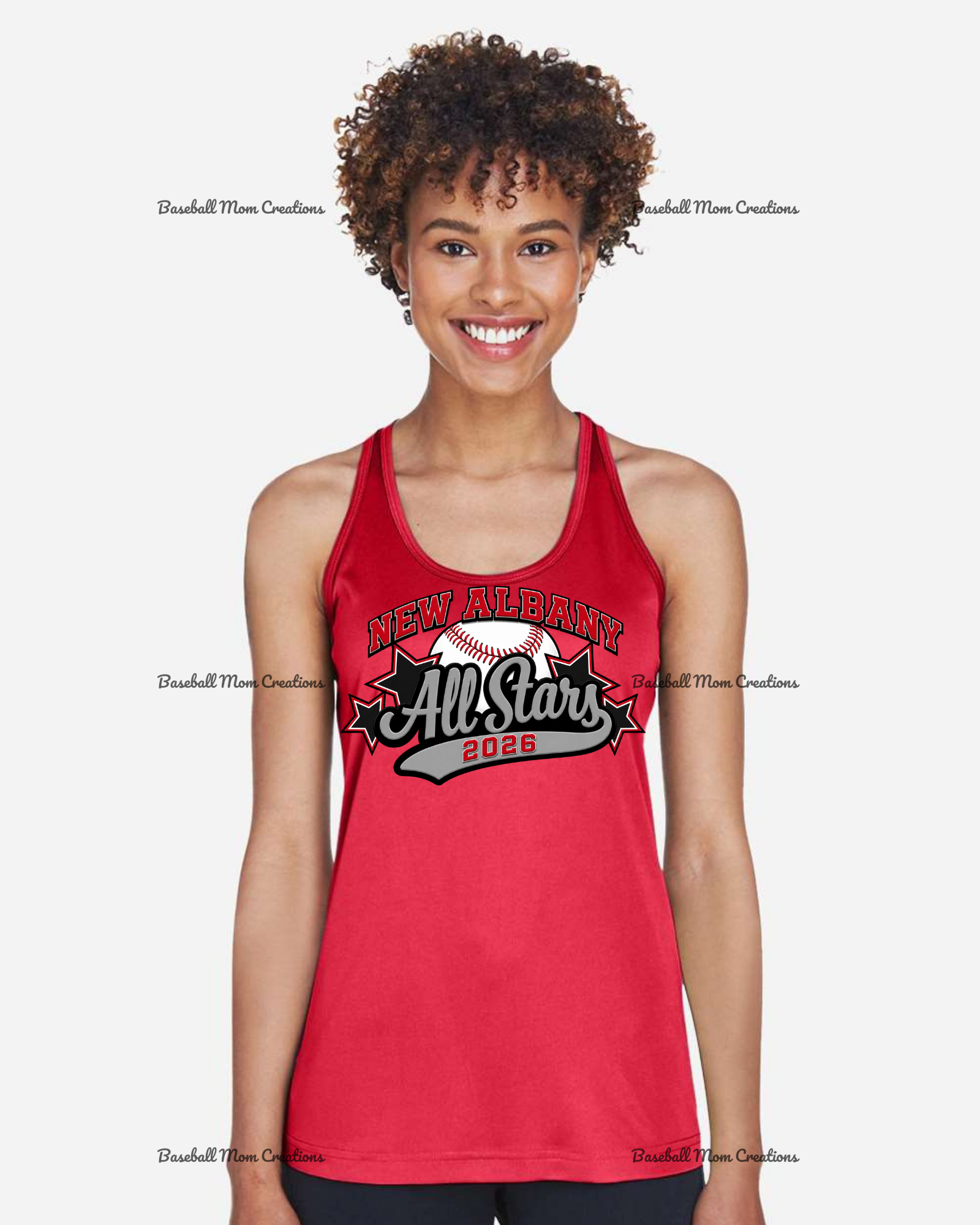 Women's Drifit Tank ~ New Albany LL All Stars Baseball
