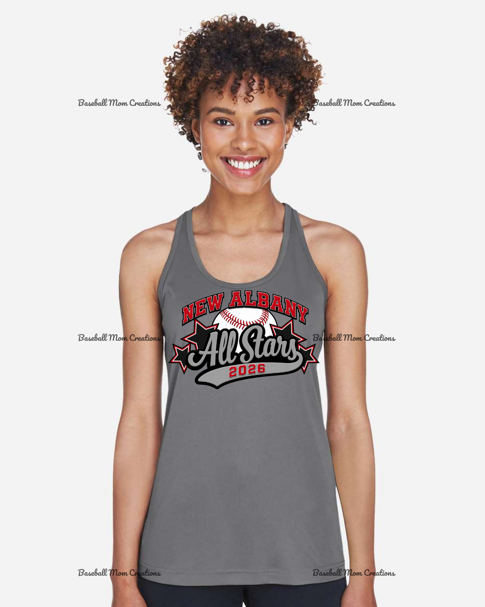Women's Drifit Tank ~ New Albany LL All Stars Baseball