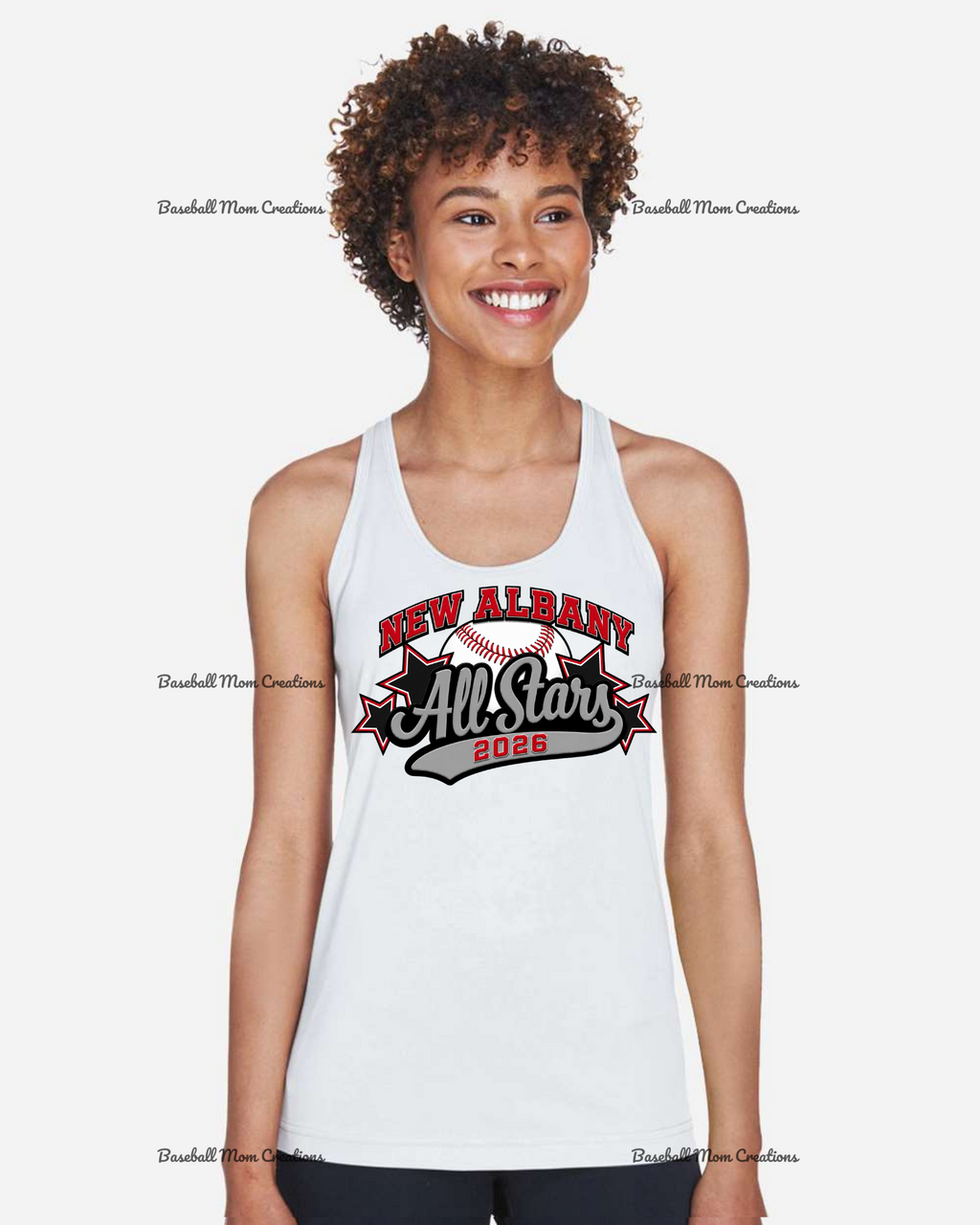 Women's Drifit Tank ~ New Albany LL All Stars Baseball
