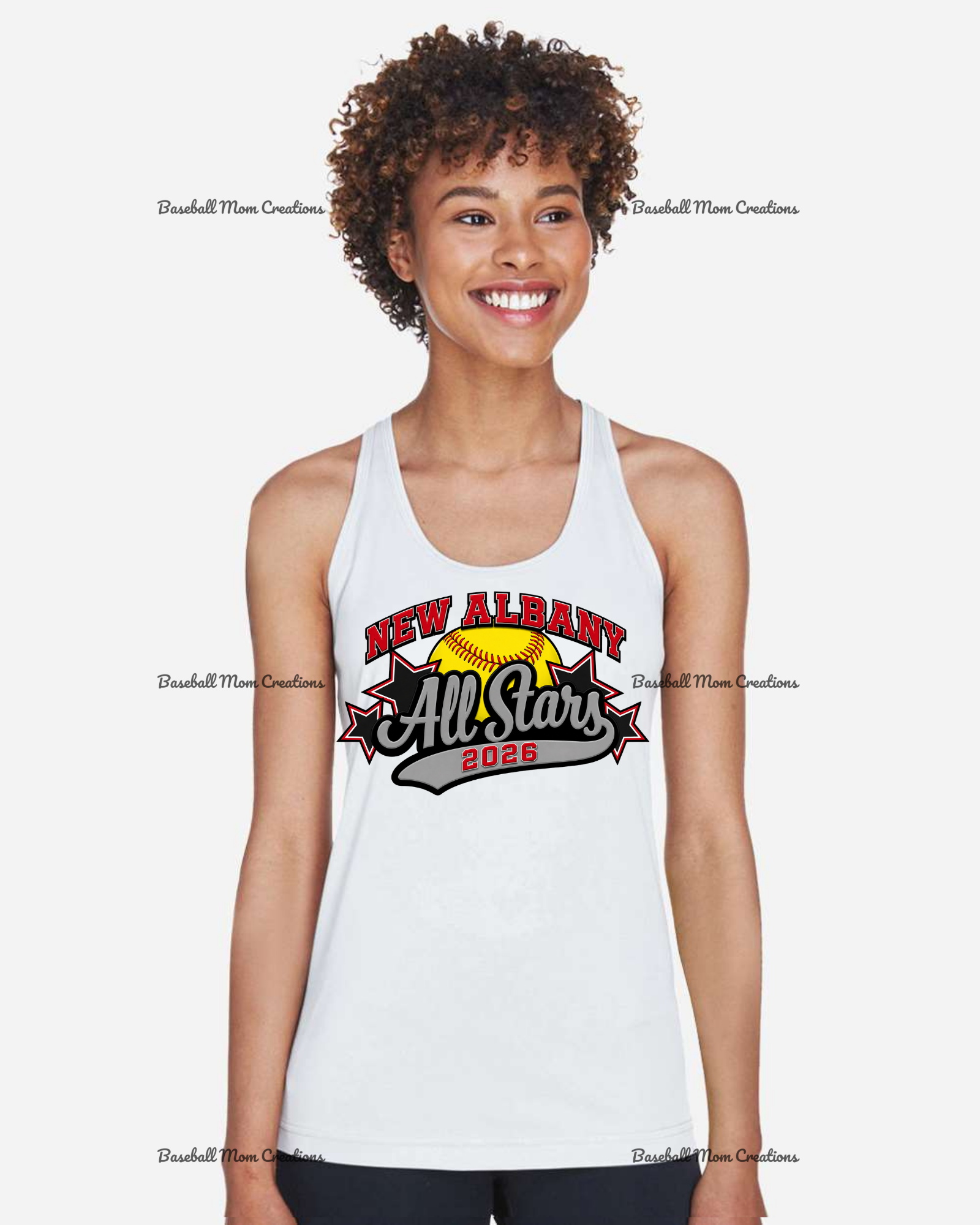 Women's Drifit Tank ~ New Albany LL All Stars Softball