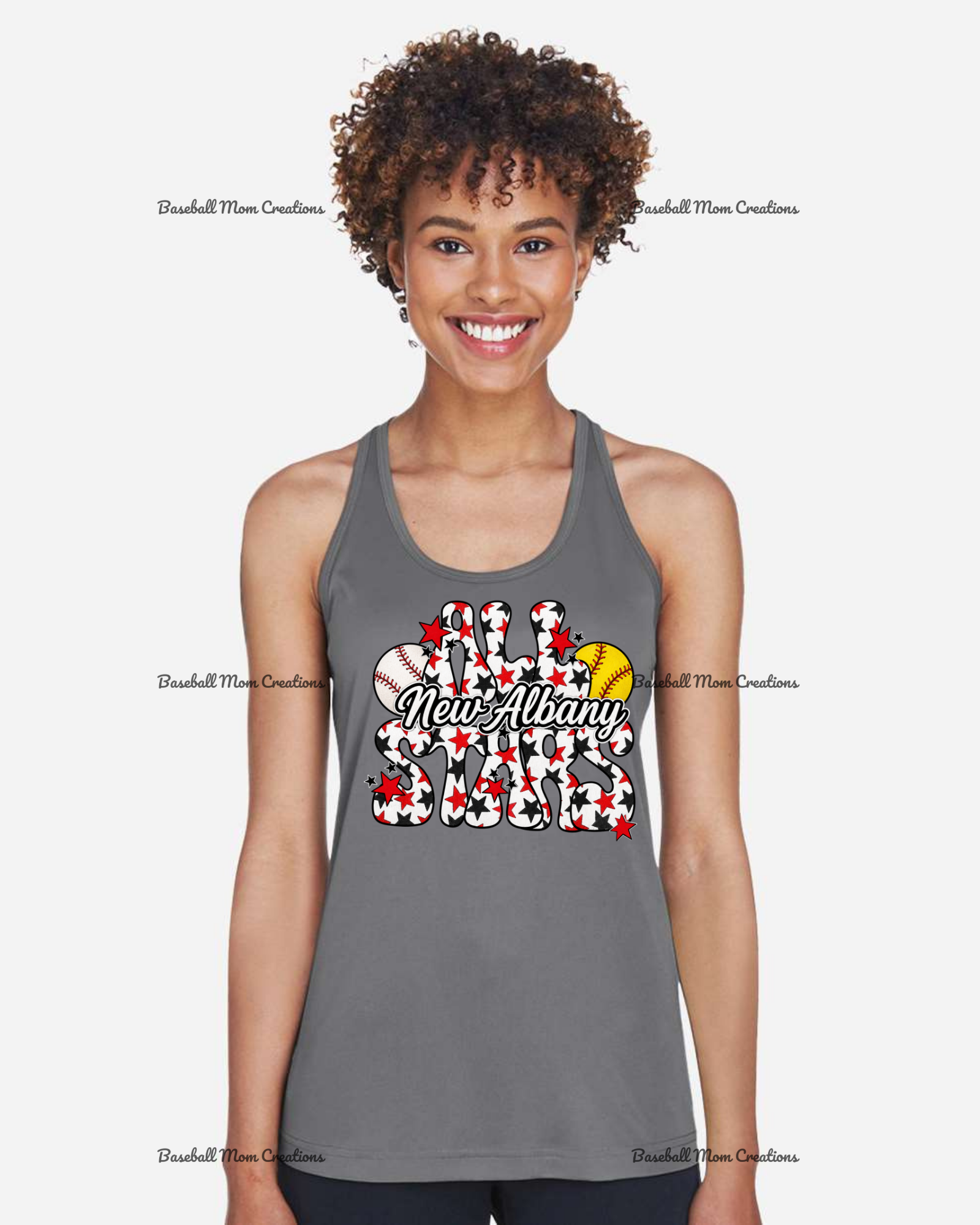 Women's Drifit Tank ~ New Albany LL All Stars Baseball & Softball